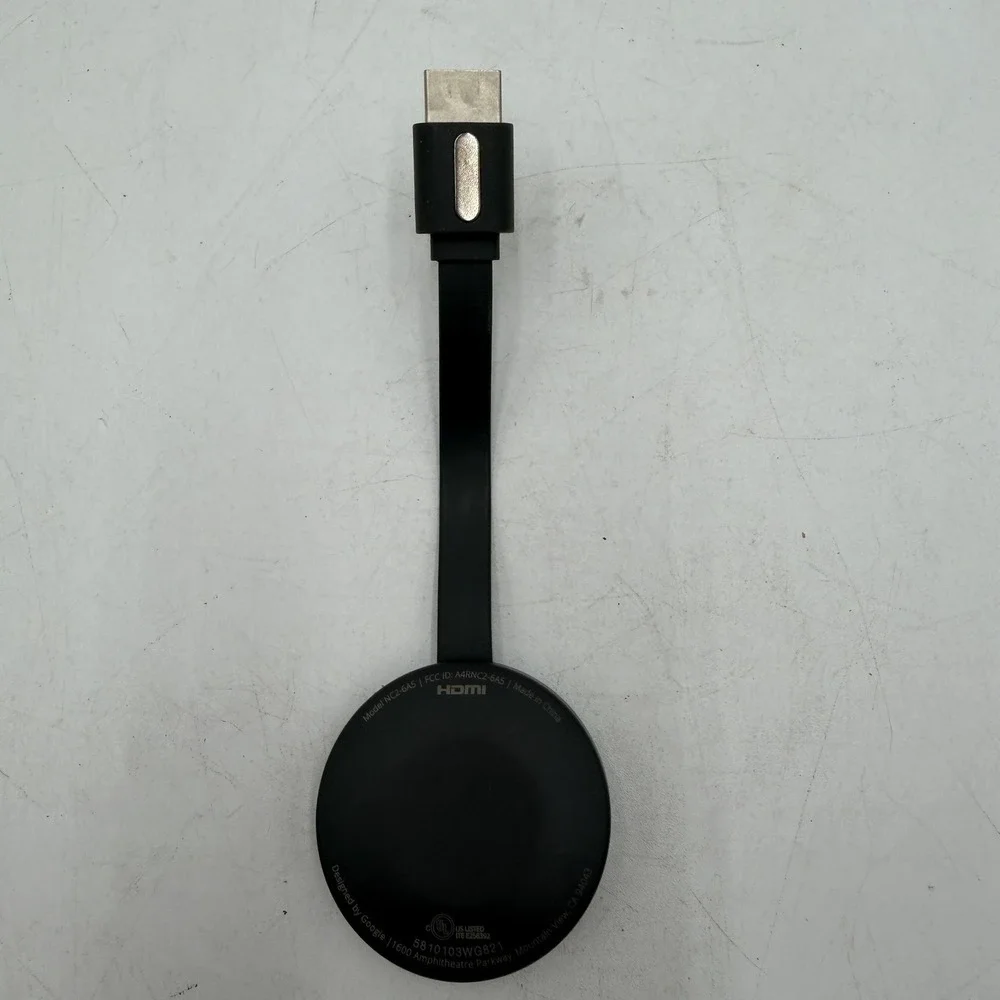 Google Chromecast Model NC2-6A5 HDMI Black 2nd Device Only